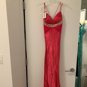 La Femme pink prom dress